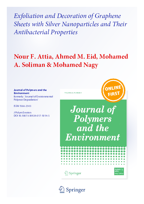 (PDF) Exfoliation and Decoration of Graphene Sheets with Silver ...