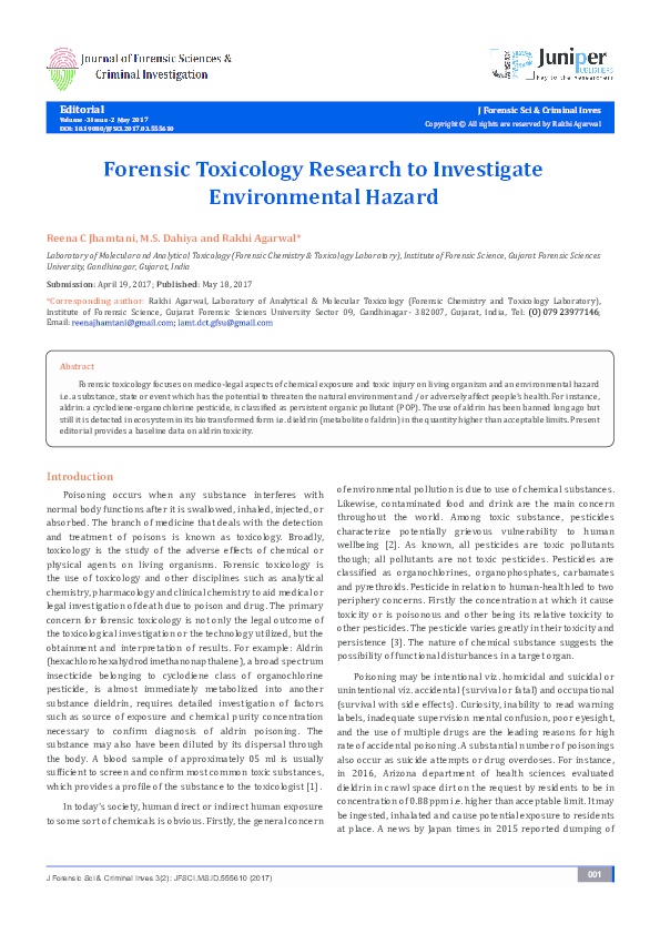Toxicology research topics picture