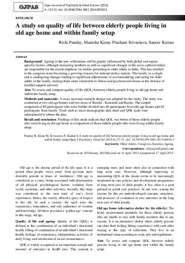 Old age home essay pdf image