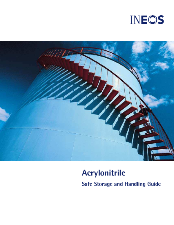 (PDF) Acrylonitrile Safe Storage and Handling Guide plamen gechevski