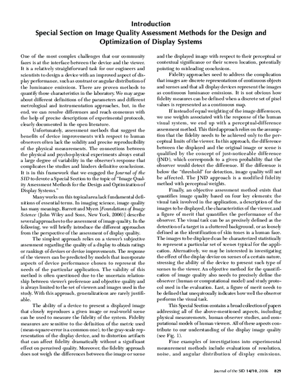 (PDF) Introduction: Special Section on Image Quality Assessment Methods ...