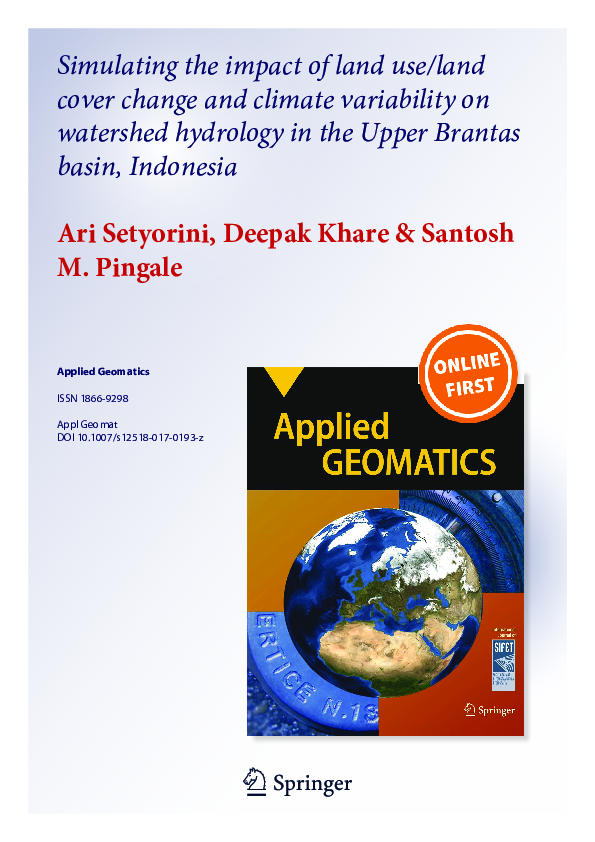 (PDF) Simulating the impacts of climate and landuse change on watershed ...