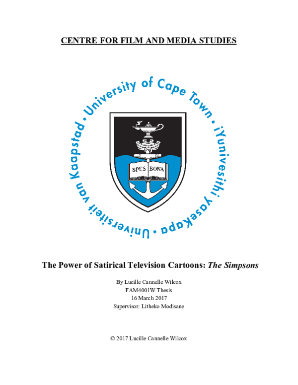 (PDF) CENTRE FOR FILM AND MEDIA STUDIES The Power of