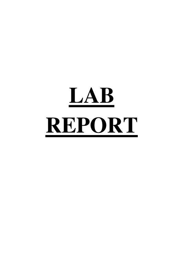 (DOC) LAB REPORT