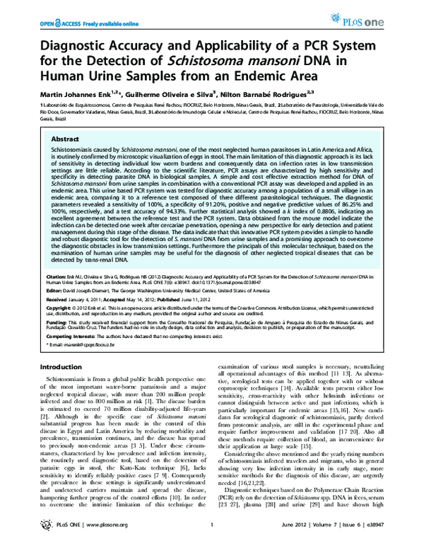 (PDF) Diagnostic Accuracy and Applicability of a PCR System for the ...