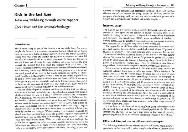 (PDF) Kids in the fast lane