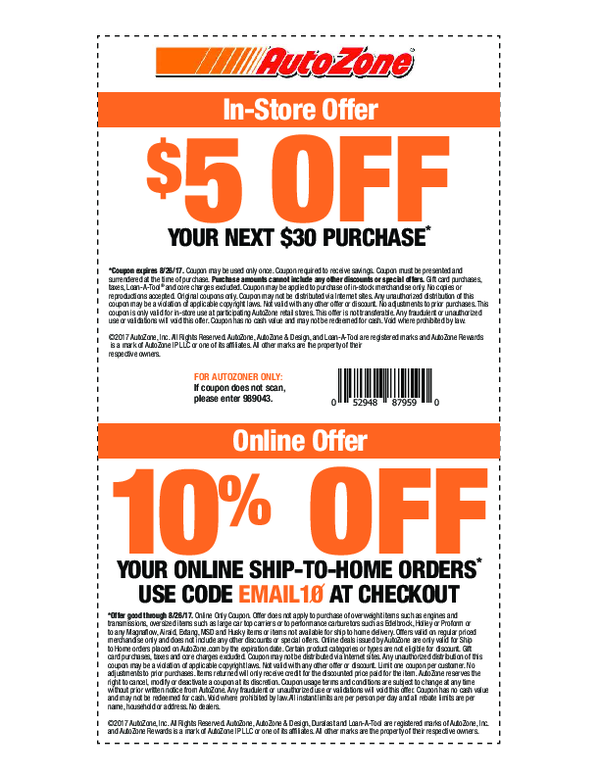 (PDF) Autozone coupon Luke C. J. Moore Academia.edu