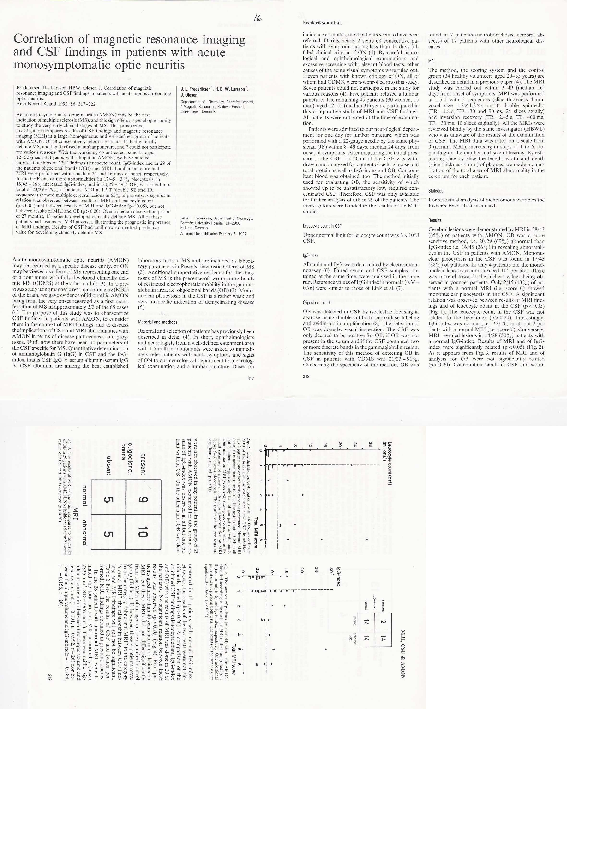 (PDF) Correlation of magnetic resonance imaging and CSF findings in ...