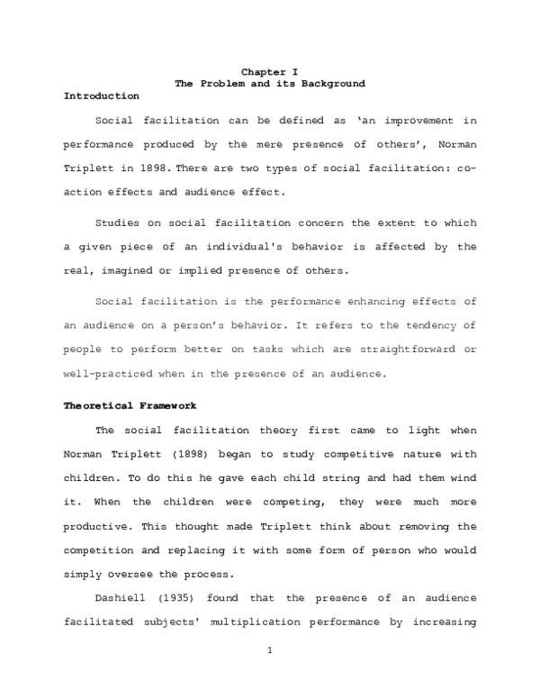 (PDF) Chapter I The Problem and its