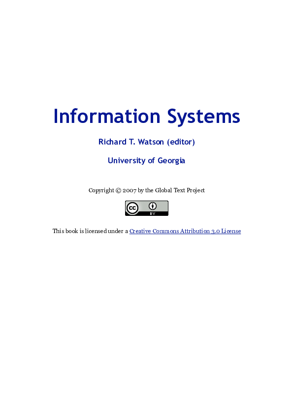 (PDF) Information Systems