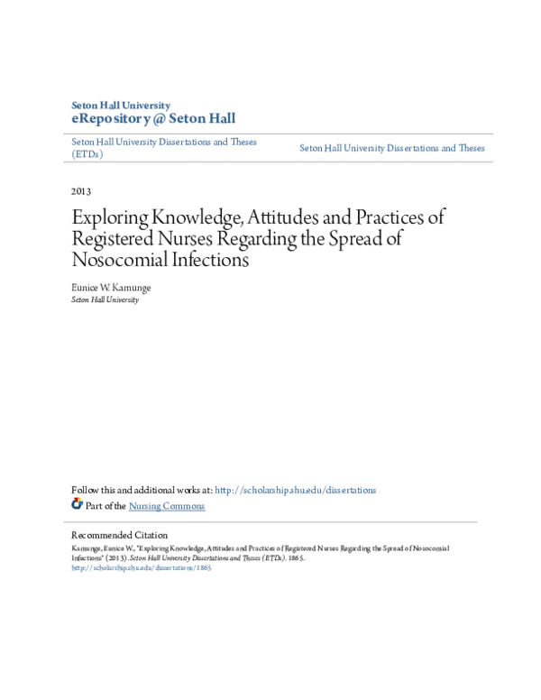 (PDF) Exploring knowledge, attitudes and practices of RNs regarding the ...