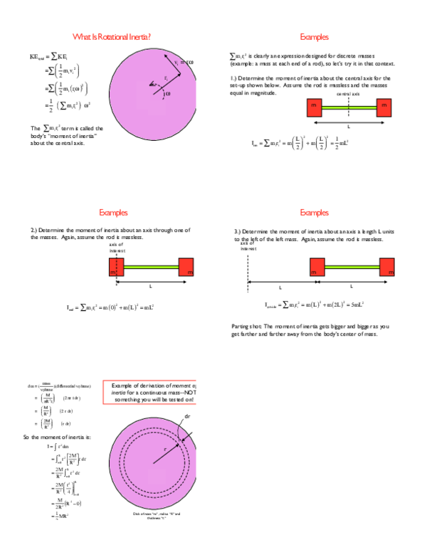 (PDF) What Is Rotational Inertia
