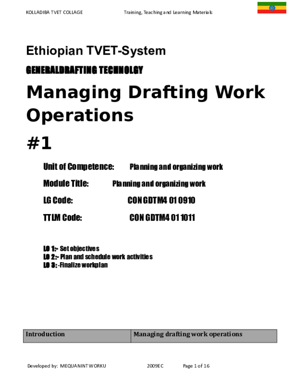 (DOC) Planning and organizing work mequanint worku Academia.edu