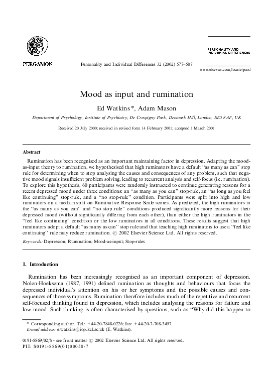 Thesis on rumination 04 picture