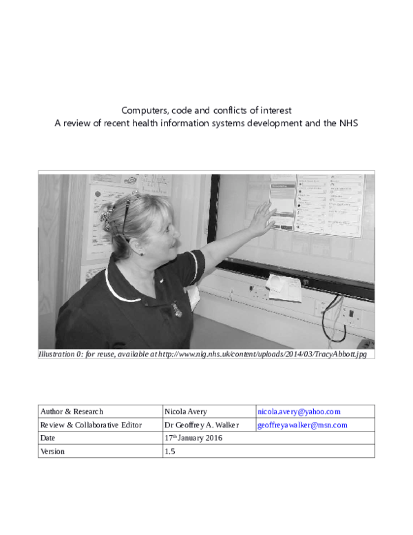 (PDF) Computers, code and conflicts of interest A review of recent ...