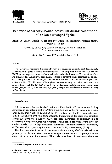 (PDF) Behavior of carboxyl-bound potassium during combustion of an ion ...