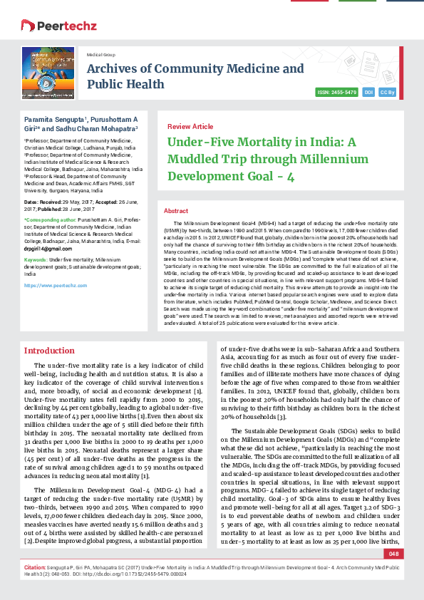 (PDF) Archives of Community Medicine and Public Health Under-Five ...