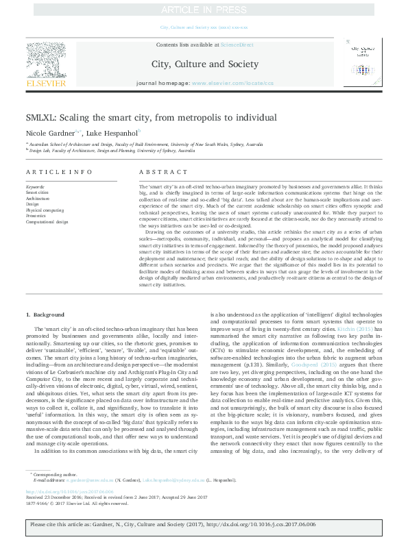 Short essay on smart city image