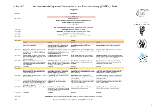 (PDF) ICOSEH Sofia Program