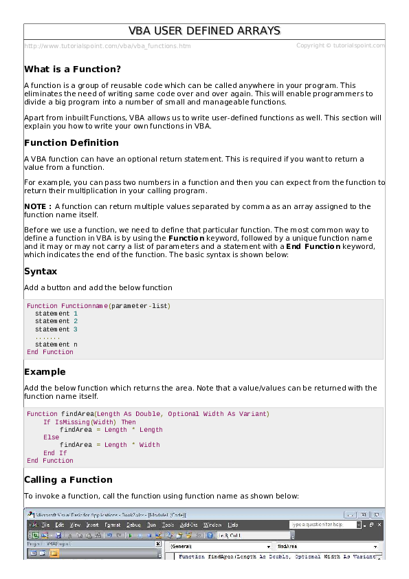 (PDF) Vba functions