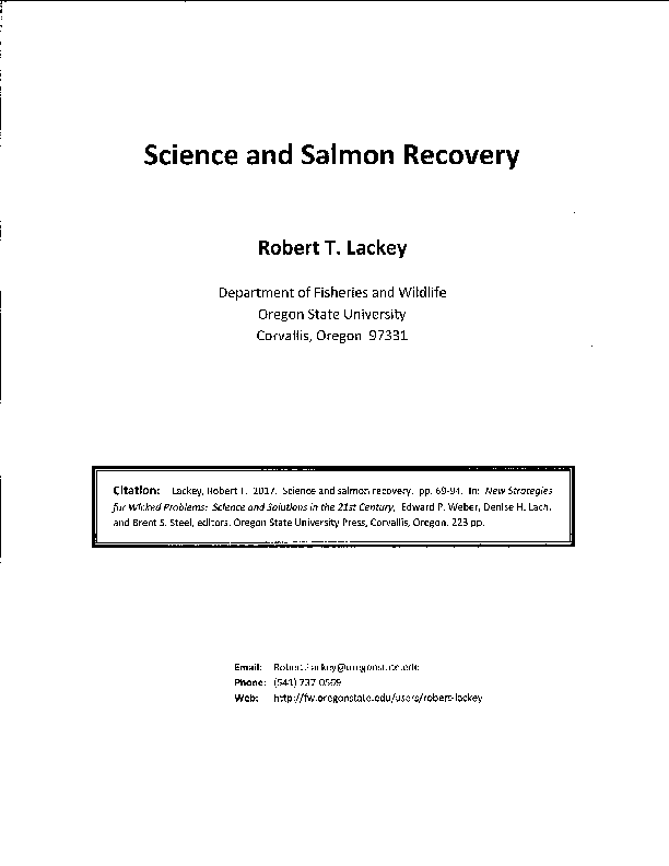 Salmon recovery essay 04 picture