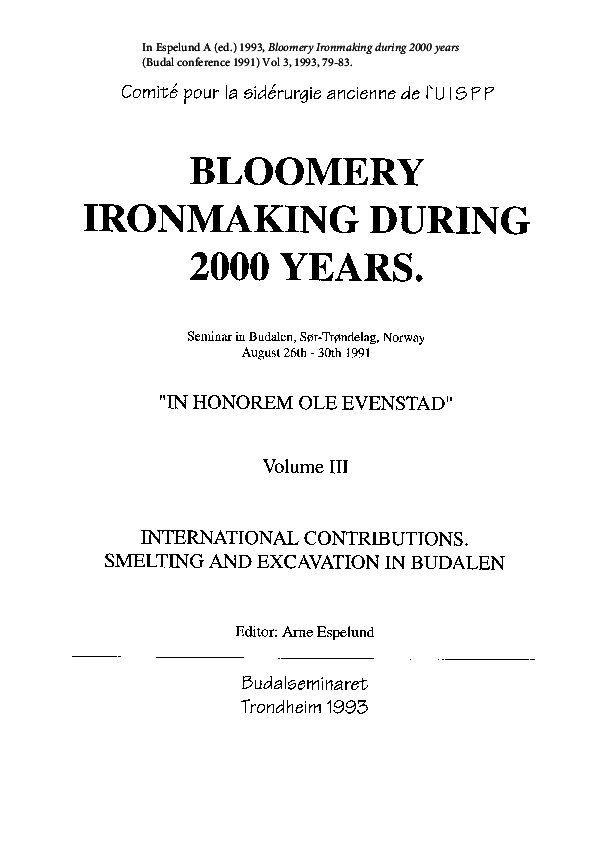 (PDF) Pleiner Huml 1993 Punch Marks on High Medieval artefacts CPSA