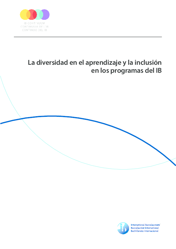 (PDF) La diversidad en el aprendizaje y la inclusion