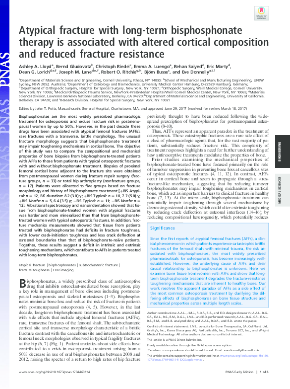 (PDF) Atypical fracture with long-term bisphosphonate therapy is ...