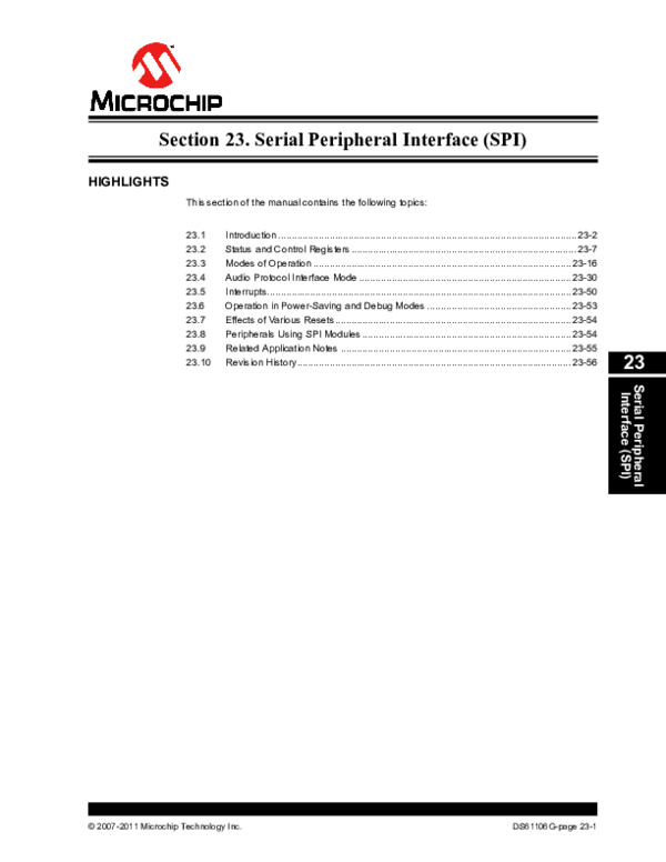 (PDF) Serial Peripheral Interface (SPI) 23 Section 23. Serial ...