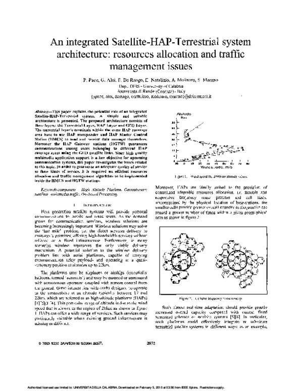 (PDF) An integrated Satellite-HAP-Terrestrial system architecture ...