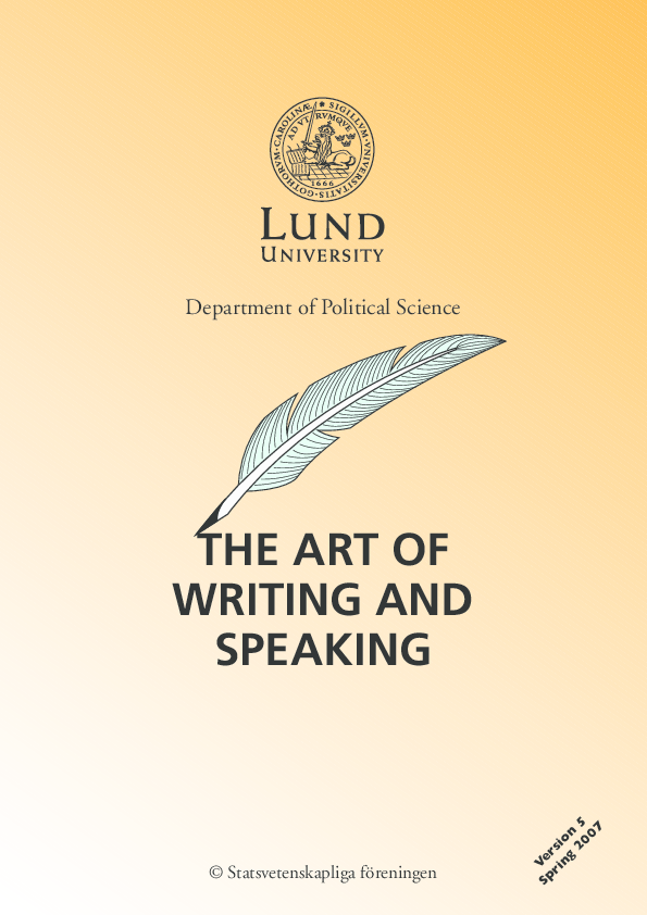 (PDF) The Art of Writing & Speaking