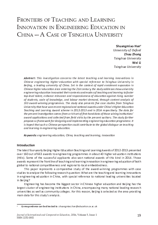 (PDF) Frontiers oF teaching and Learning innovation in engineering ...