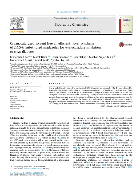 (PDF) Organocatalyzed solvent free an efficient novel synthesis of 2,4 ...