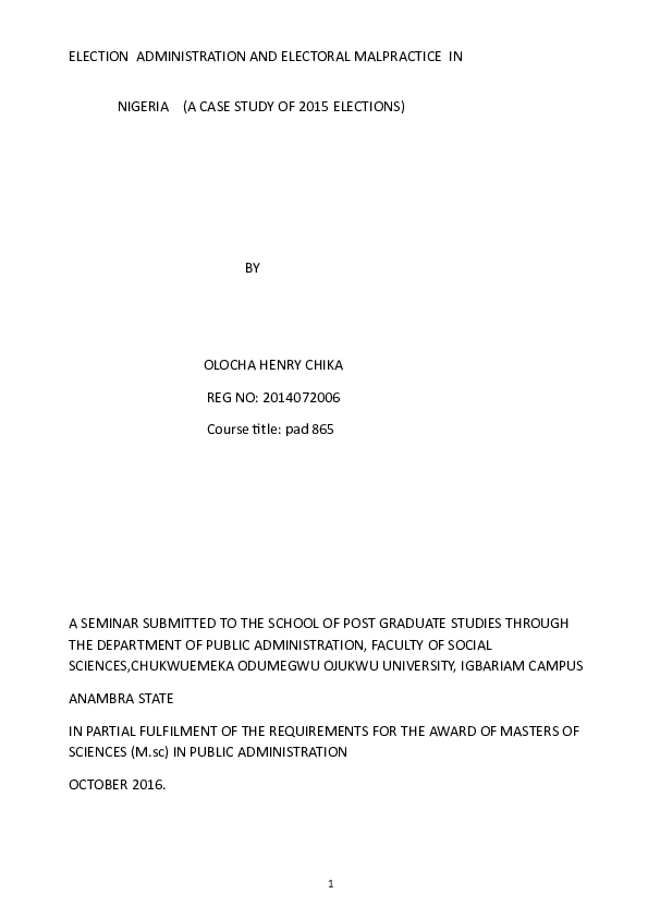 Electoral practice picture