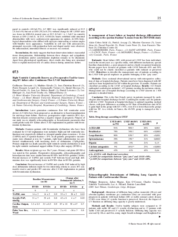 (PDF) 46 Right Ventricle Contractile Reserve as a PreOperative Tool