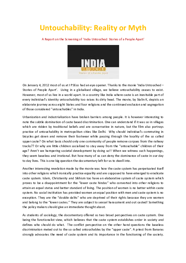 Untouchability act picture