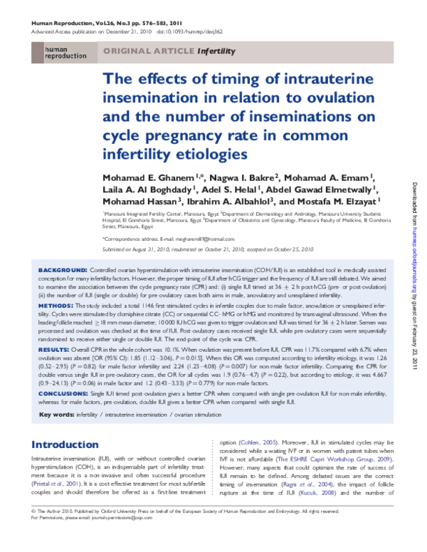 (PDF) Effect of stimulation protocol on the risk of luteinized