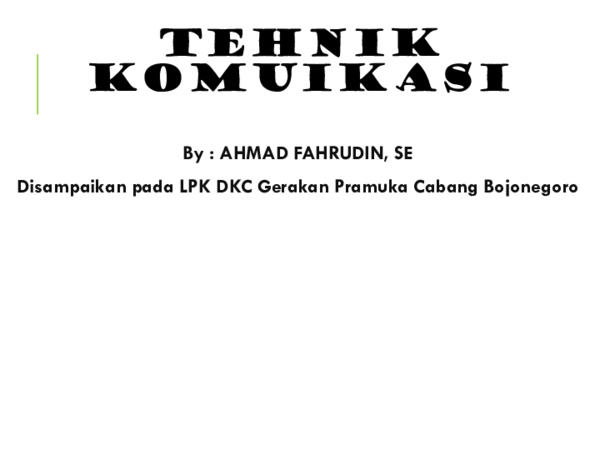 Tujuan komunikasi image