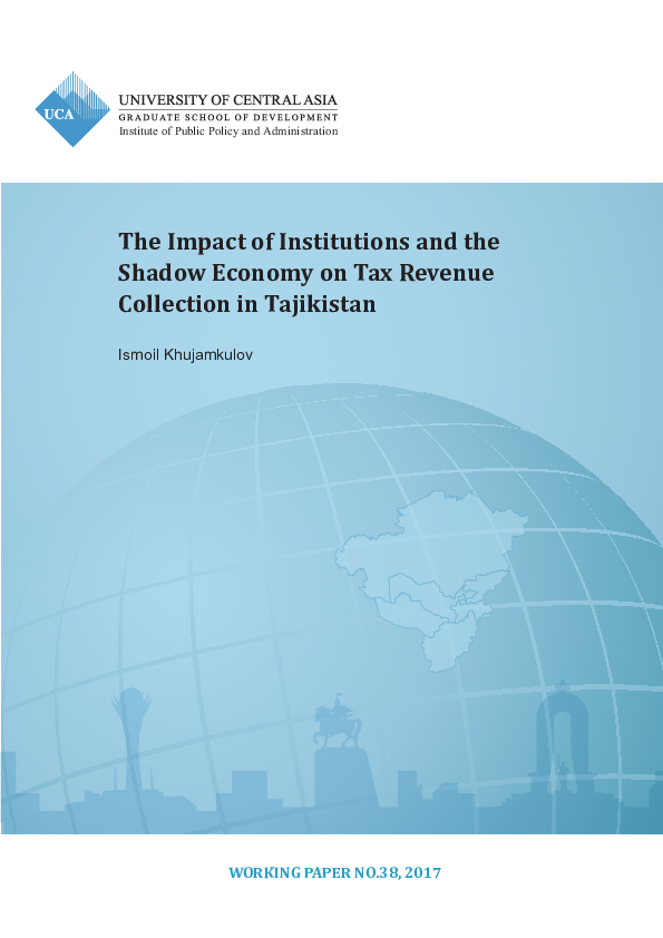 (PDF) The Impact of Institutions and the Shadow Economy on Tax Revenue ...
