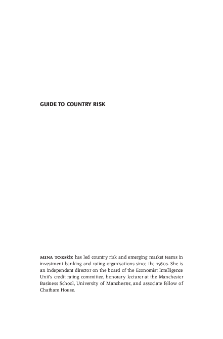 (PDF) guide to country risk