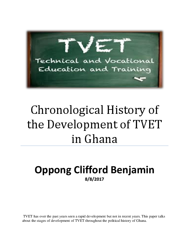 (PDF) Chronological History of the Development of TVET in Ghana