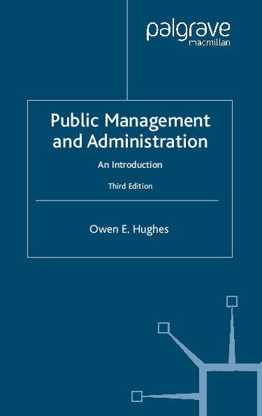 (PDF) Public Management and Administration