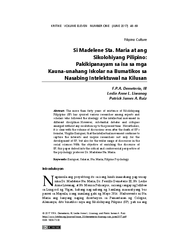 Sikolohiyang pilipino summary image