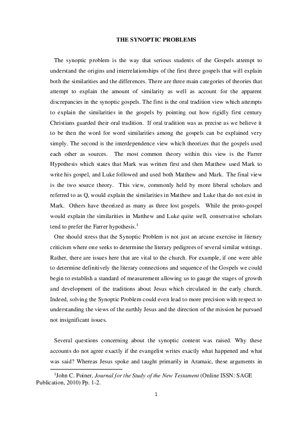 Synoptic essay example picture