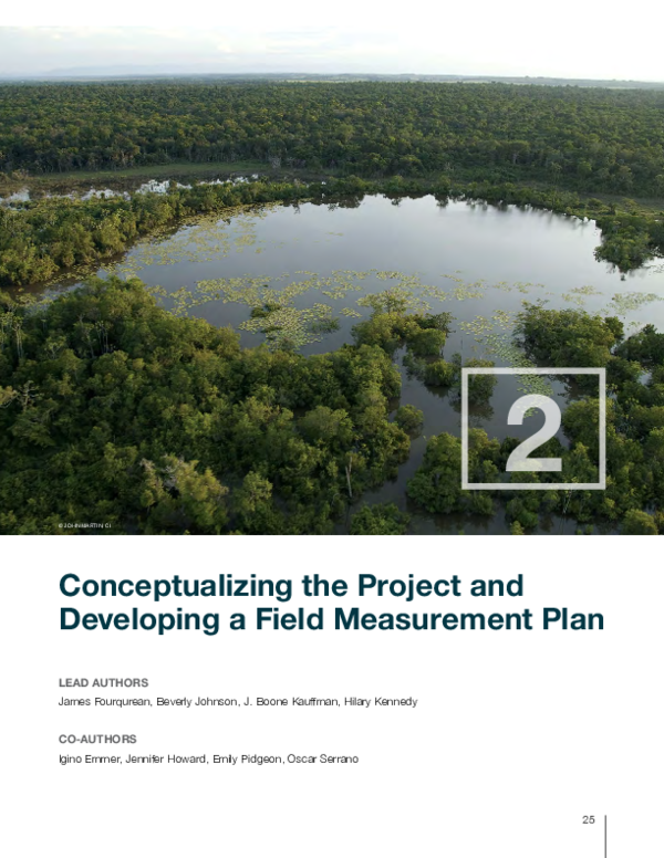 (PDF) Conceptualizing the Project and Developing a Field Measurement Plan
