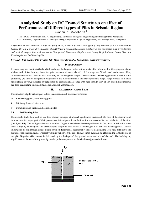 (PDF) Analytical Study on RC Framed Structures on effect of Performance ...