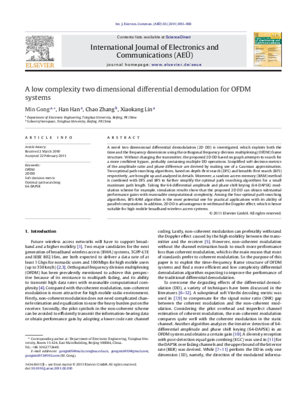(PDF) A low complexity two dimensional differential demodulation for ...