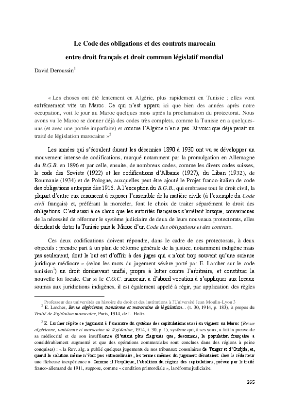  pdf d deroussin le code des obligations et des contrats marocain