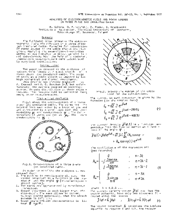 (PDF) Analysis of electromagnetic field and power losses in three phase ...