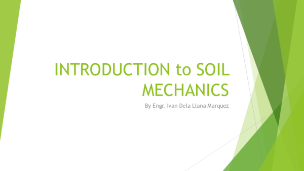 (PDF) INTRODUCTION to SOIL MECHANICS INTRODUCTION TO SOIL